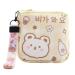 CWed tampons women's lift Storage bags bag for tampons women's bandage organizer tampon bag girls period bag women menstruation bag tampons bags tampons hygiene bag (yellow bear)