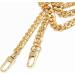 WEICHUAN 47" DIY Iron Flat Chain Strap Handbag Chains Accessories Purse Straps Shoulder Cross Body Replacement Straps  with Metal Buckles (Gold) - Buy Online on GoSupps.com