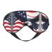 American Flag Fly Eagle Double-Sided Sleep Eye Mask Comfort Soft Blindfold with Adjustable Strap Block Out Light Black
