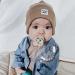 Pacifier Clip for Baby Boys Girls - Set of 2 Silicone Bead Binky Clips (Beige+Leopard Print) - Buy Online on GoSupps.com