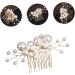 FRCOLOR Pearl Comb Hair Combs for Women Accessories Rhinestone Hair Accessories Pearls Headpiece Wedding Hair Jewelry Hair Bling Pearl Hair Clips Hair up European Style Bride Alloy - Buy Online on GoSupps.com