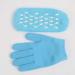Minkissy Moisture Gloves & Sock Set | Gel Heel Socks & Spa Gloves for Dry Cracked Skin - Sky Blue - Buy Online on GoSupps.com