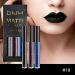 Go Ho Matte Lipstick Set - Waterproof Long Lasting Lip Gloss Trio in Black, Blue, and Purple | Nude Lip Tint Stain Makeup - 3PCS Matte Colors - Buy Online on GoSupps.com