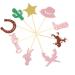 36Pcs Cowgirl Cupcake Toppers Glitter HorseShoe Cactus Gun Cupcake Picks Cowgirl Hats Boots Cake Decorations Decor Supplies for Baby Shower Western Theme Girls Birthday Party - Buy Online on GoSupps.com