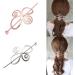 Women Knotted Flower Hairpin Barrette Hair Clip Ponytail Hair Holder - Buy Online on GoSupps.com
