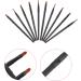 Baluue 10pcs Nose Shadow Brush Cream Blush Brush Eyeshadow Eye Makeup Applicator Black Artificial Fiber - Buy Online on GoSupps.com