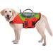 Dog Life Jacket Pet Flotation Life Vest Size Adjustable Dog Lifesaver Preserver Swimsuit with Handle for Swimming Boating Hunting Tortoise Style - Buy Online on GoSupps.com