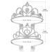 Lurrose Rhinestone Crystal Tiara Crown Set for Wedding, Bridal, Birthday, Pageant - 2 Pack - Buy Online on GoSupps.com