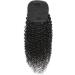 Luovce Ponytail Extension Human Hair Kinky Curly Drawstring Ponytail Hair Extension 18 inches Natural Colour 18 inch Natural Colour - Buy Online on GoSupps.com