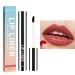 Poversable lip contour pencil removable lip liner pencil plump lip lines lip liner show that the lip color make-up does not take off peel off lip liner 5 ml concealer dark corn (Wine)