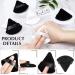 10 Pieces Triangle Makeup Puffs - Soft Cotton Velour for Loose Powder & Foundation | Black & White Beauty Tools - Buy Online on GoSupps.com