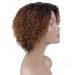 Short Ombre Kinky Curly Wig for Black Women - Glueless Human Hair Wig with Bangs - Buy Online on GoSupps.com