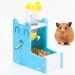 Hamster Automatic Water Bottle Drinking Dispenser Bottle 125ML with Food Feeder Bowl Pet Container for Small Animals Rat Gerbil Mouse Chinchillas Squirrel Guinea Pig Cage Toy