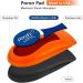 Poron Heel Cup Inserts for Plantar Fasciitis - Made in USA | Heel Pain Relief for Men and Women | Bone Spurs, Flat Feet, Shock Absorption | Black, Size 12-14 Women / 10-14.5 Men - Buy Online on GoSupps.com