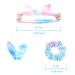 IVARYSS Bow Scrunchies for Little Girls - 12 Pcs Tie Dye Velvet Rabbit Bunny Ear Small Scrunchy | Cute Rainbow Ponytail Holder for Kids | Soft Bowknot Elastic Hair Bands - Buy Online on GoSupps.com