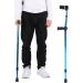 Arm Crutch 48.4in Telescopic Ergonomic Forearm Crutches with Non Skid Hand Grips Adult Crutches Arm Cuff Crutch Portable Aluminum Crutches for Seniors Disabled Elderly - Buy Online on GoSupps.com