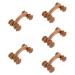 Healeved 5pcs Four Wheel Massager Shoulder Massagers Muscle Roller Roller Stick Neck Light Brown