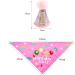BIPY Dog 1st Birthday Hat Bandanas Set for Girls Small Medium Pets Pink Headdress Costumes Grooming Supplies for Party Celebration Decoration PINK-HatBandana - Buy Online on GoSupps.com