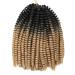8 inch spring fluffy synthetic crochet braided hair short ombre afro braids hair extensions 30roots/pack 106g B30 8inches 6PCs/Lot 8inches 6PCs/Lot B30