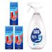 OceanSaver All Purpose Floor Cleaning Spray - 3 Refills & 1 Prevented Ocean Plastic Bottle | Just Add Water Floor Spray for Spills & Stains | Plant Based Plastic & Cruelty-Free | Rhubarb Coral Scent Starter Kit Floor