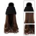 Shop Corrugated Curly Hair Extensions: Warm Knitted Pom Cap with Synthetic Hair for Women | International Shipping Available - Buy Online on GoSupps.com