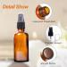 Buy Braunglas Spray Bottle 4x50ml - Empty Glass Atomizer for Perfume Make-Up Travel | Fine Fog Water Bottle | Includes Funnel & Labels - Buy Online on GoSupps.com