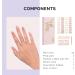 NAILOG Semi Cured Gel Nail Strips 34 pcs Salon-Quality Gel Nail Stickers Long Lasting Nail Wraps for Women with Soft Gel Finish Morning Dew - Buy Online on GoSupps.com