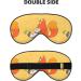 Sunflower Seeds & Foxes Adjustable Blackout Eye Mask - Unisex Sleep Mask for Travel Yoga Home & Office Naps - Buy Online on GoSupps.com