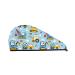 Hair Towel Wrap Hair Drying Towel with Button Towel Turban Head Towel to Dry Hair Quickly (Building Truck)