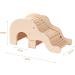 BUCATSTATE Wooden Hamster House with Climbing Ladder | Ideal Accessories for Hamster Gerbil Mouse & Small Animals - Buy Online on GoSupps.com