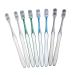 Healeved 8st toothbrush to reduce tooth spots white toothbrush sweet toothbrush household toothbrush travel toothbrush easy for teeth camping manual small toothbrush travel tpr
