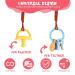 Buy Aolso Cotton Pacifier Chains - 4pcs Clips for Boys & Girls | Braided in Red Brown Blue & Beige - Buy Online on GoSupps.com