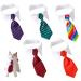 Cat bow tie Dog Tie 5 Pcs Adjustable Cat Tie Collar Formal Ties for Dogs Pet Ties Small Dogs and Cats Necktie