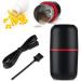 Electric Pill Crusher Grinder 150W Stainless Steel Blades Multifunctional for Home Use Black