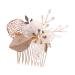 Ipetboom Bridal Hair Comb Rhinestone Hair Accessories Golden Hair Comb Easy to Use Hair Comb Crystal Rhinestones Bride Headpieces for Wedding Bride Comb Rhinestone Comb Wedding Hair Comb