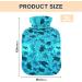 Hot Water Bottles with Cover - Turtle Design 2L Warm Water Bag for Pain Relief - Ideal for Women Girls & Kids - Buy Online on GoSupps.com