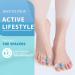 Toe Spacers for Overlapping Toes | Gel Big Toe Separators for Bunion Relief | Orthopedic Correctors | One Size Fits All - Pack of 2 - Buy Online on GoSupps.com