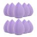 Dolovemk 10 pieces make-up sponges-latex-free soft foundation sponge for mixing beauty sponges mixer set applicator sponges for liquids powder and cream (purple) 10 x violet