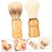 Frcolor 2-Pack Badger Hair Shaving Brushes for Men | Pro Hairdresser Dust & Shaving Brushes | Travel-Friendly Wooden Hairbrushes - Buy Online on GoSupps.com
