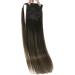 Fshine Balayage Brown Ponytail Extension Real Hair Straight Soft Remy Ponytail Extensions Human Hair Balayage Dark Brown Faded to Maroon Highlight with Dark Brown Extensions 45cm 80g #2/8/2 4.pony#2/8/2 18 inch - Buy Online on GoSupps.com
