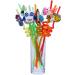 iwobi 12 Pcs Animal Curly Straws Reusable Plastic Curly Novelty Straws for Kids Birthday Party - Buy Online on GoSupps.com