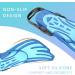 DOOHALO Swim Fins | Adult Snorkel Fins for Lap Swimming and Diving | Adjustable Size L/XL (8.5-11 US) | Navy Blue + Light Blue - Buy Online on GoSupps.com