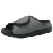 ZHENSI Diabetic Slippers for Womens Extra Wide Adjustable Swollen Feet Sandals Non-Slip Breathable Soft Bottom 6.5 Grey