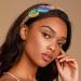 Zoestar Crystal Headband Love Heart Hair Hoop Glitter Elastic Hair Bands Party Custom Hair Accessories for Women and Girls (Colorful) - Buy Online on GoSupps.com