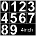 4 Inch Number Stencils Set Plastic Number Stencils Reusable Digital Templates for Cake Stencil Address Number Painting Stencils Templates