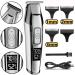 Professional Hair Clipper - USB Rechargeable LED LCD Beard Trimmer for Men | Adjustable Speed Hairstyle Pusher - Buy Online on GoSupps.com