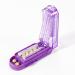 Multiple Pill Splitter Adjustable Pill Cutter Stainless Steel Cutting Blade & Blade Guard with Accurate Pill Alignment for Cutting Small Pills or Large Pills in Half (Purple)