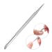 Premium Stainless Steel Cuticle Pusher & Nail Dotting Pen - Double Ended Manicure Tool for Perfect Nail Care - Buy Online on GoSupps.com