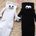 Folenzu Magnetic Suction 3D Doll Couple Socks - Black (2 Pairs) Holding Hands Design - Buy Online on GoSupps.com