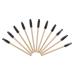 100pcs Bamboo Handle Eyelash Brush & Mascara Wands - Disposable Eye Lash Extensions & Eyebrow Applicator - Black - Buy Online on GoSupps.com